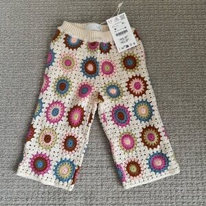 Zara Toddler Girls Crochet Pants